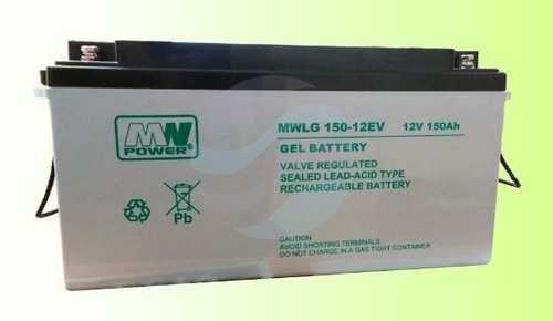 MW Power MWLG Akumulator Żelowy 150Ah/12V (485*172*240mm) śruba M8 (T60) 1