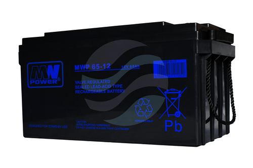 MW Power MWP Akumulator AGM 65Ah/12V (350*167*179mm) śruba M6 (T16) 1