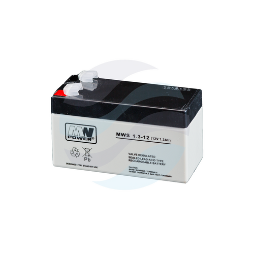 MW Power MWS Akumulator AGM 1,3Ah/12V (97*43*59mm) Fast-on 187 (T1) 1