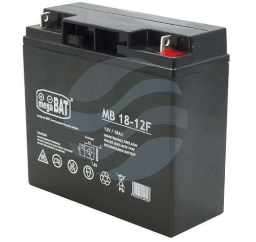 MEGABAT MB Akumulator AGM 18Ah/12V (181*77*167mm) Śruba M5 (konektor) 1