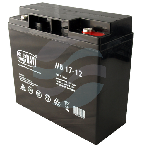 MEGABAT MB Akumulator AGM 17Ah/12V (181*77*167mm) Śruba M5 (T13) 1