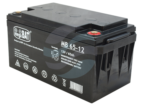 MAGABAT MB Akumulator VRLA 65Ah/12V (350*160*179mm) Śruba M6 (Bolt F8) 1