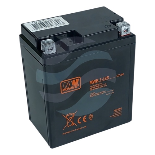 MW Power MWR Akumulator VRLA MOTO AGM 7Ah/12V (150*65*93mm) (- +) 1