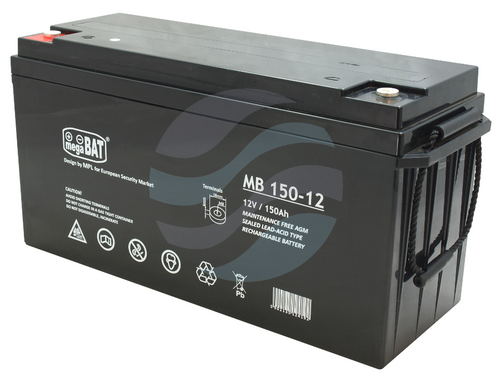 MEGABAT MB Akumulator VRLA 150Ah/12V (484*171*241mm) Śruba M8 (T60) 1