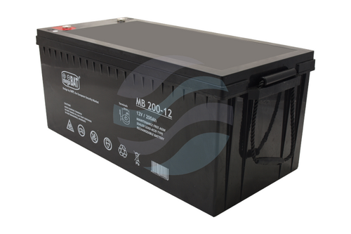 MEGABAT MB Akumulator VRLA 200Ah/12V (522*240*216mm) Śruba M8 (T60) 1