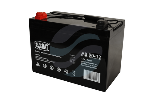 MEGABAT MB Akumulator VRLA 90Ah/12V (306*169*215mm) Śruba M6 (T16) 1
