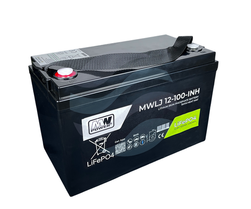 MW Power MWLJ Akumulator LiFePO4 100Ah/12.8V (330*172*215mm) Śruba M8 (T60) 1