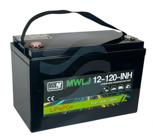 MW Power MWLJ Akumulator LiFePO4 120Ah/12.8V Śruba M8 (T60) 1
