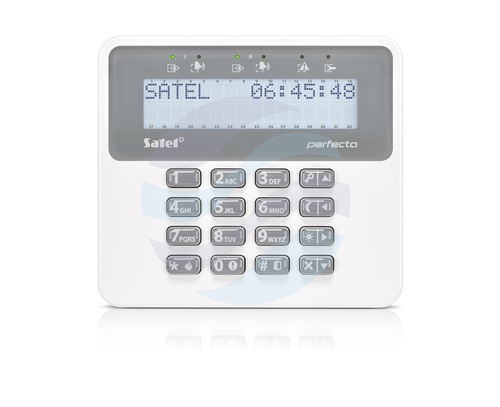 SATEL PRF-LCD Manipulator przewodowy do central z serii PERFECTA, LCD, Grade 2, biało-szary 1