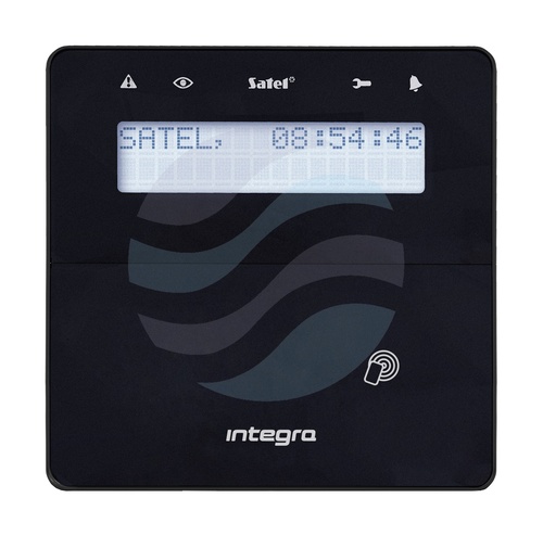SATEL INT-KLFR-B Manipulator LCD do Integry, z wbudowanym czytnikiem zbliżeniowym, czarny 1