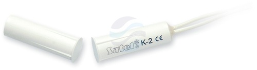 SATEL K-2 Czujnik, kontaktron magnetyczny wpuszczany, styk N.C., max. 12VDC 0.5A, biały 1