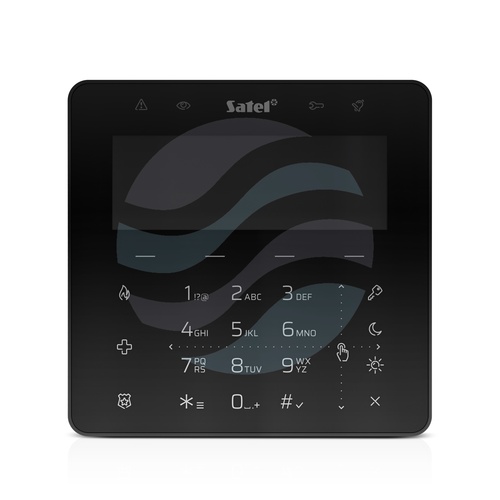 SATEL INT-KSG2R-B Manipulator LCD do Integry, czytnik MIFARE, klawiatura dotykowa, obudowa czarna 1