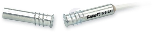 SATEL S-3 Czujnik, kontaktron magnetyczny wpuszczany, pętla sabotażowa, obudowa aluminiowa, Grade 2 1