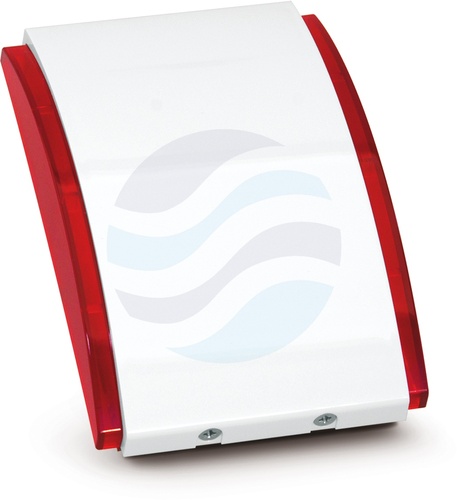 SATEL SPW-250 R Wewnętrzny sygnalizator akustyczny 120 dB z zasilaniem awaryjnym, bateria CR123A 3 V, czerwony 1