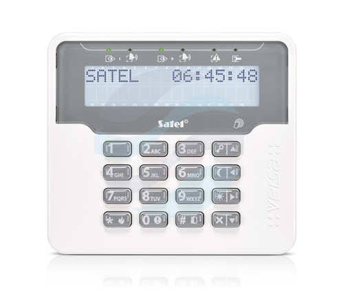 SATEL VERSA-LCDR-WH Manipulator LCD do central VERSA i VERSA Plus, czytnik kart zbliżeniowych 125 kHz, biały 1