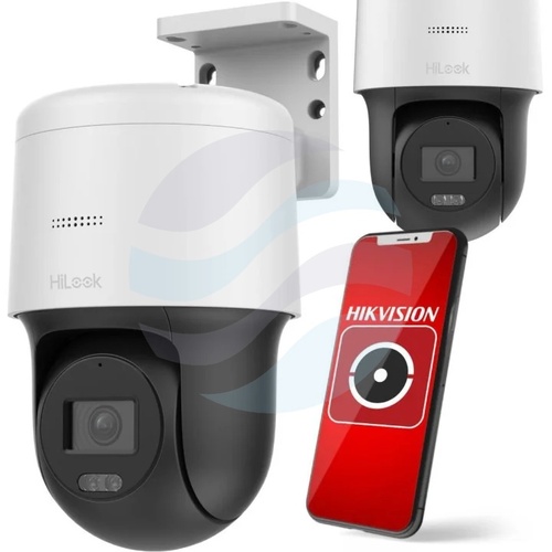 HiLook PTZ-N2MP Kamera obrotowa IP 2Mpix 2.8mm, kąt 111.4°, IR LED/LED biały do 30m, DWDR, mSD do 256GB, mikrofon, głośnik... 1