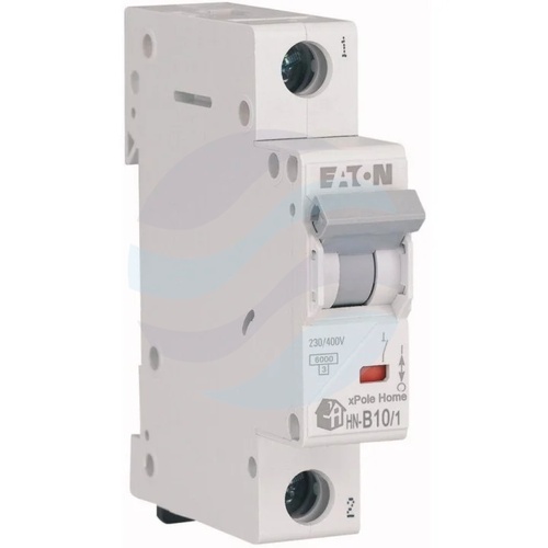Eaton 194819 HN-B10/1 Wyłącznik nadprądowy MCB 10A, charakterystyka B, 1P, 1 moduł, 6kA, 230/400V AC 1