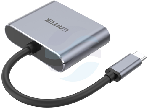 Unitek V1126A Adapter USB-C na HDMI 2.0 4K@60Hz i VGA Full HD 1080p@60Hz, MST 1