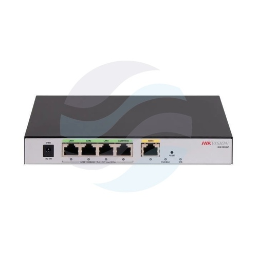 Hikvision DS-3WG105GP-SI Router PoE z kontrolerem punktów dostępowych, 1x Gigabit WAN + 4x Gigabit LAN PoE, 802.3af/at... 1