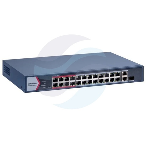 Hikvision DS-3E1326P-EI/M Switch PoE zarządzalny 24x 10/100Mb/s PoE + 1x Gigabit RJ45 + 1x Gigabit Combo, 802.3af/at, budżet... 1