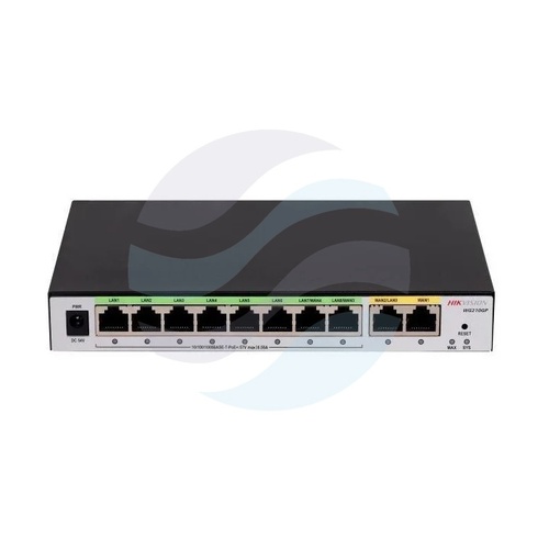Hikvision DS-3WG210GP-SI Router Multi-WAN / Switch gigabitowy PoE 8x Gigabit PoE 802.3af/at, 2x Gigabit WAN, budżet PoE... 1