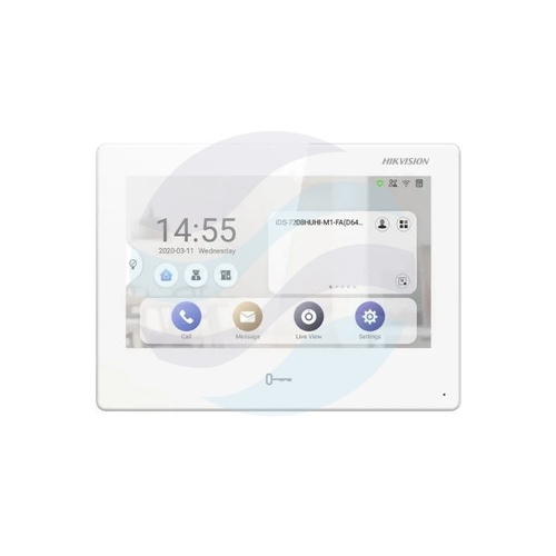 Hikvision DS-KH9310-WTE1(B) Monitor wideodomofonowy IP 7 TFT dotykowy Android 10.1, 1024x600, Wi-Fi, 1x LAN, 8 wejść /... 1