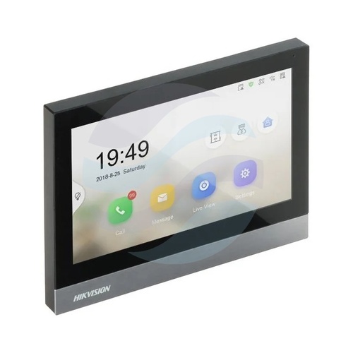 Hikvision DS-KH8380-TE1 Monitor wideodomofonu IP 7 TFT 1024×600, ekran dotykowy, 1x LAN, obsługa 16 kamer IP i 16 monitorów... 1