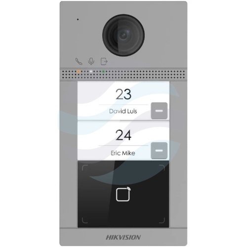 Hikvision DS-KV8213-WME1(C)/Flush Stacja bramowa wideodomofonu IP 2-przyciskowa z zestawem podtynkowym, 2Mpix Full HD, kąt... 1