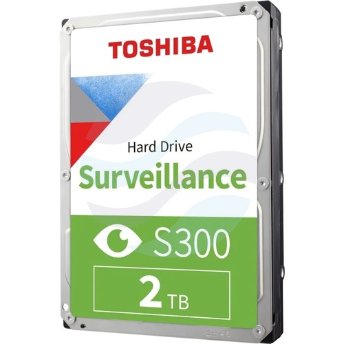 TOSHIBA S300 2 TB (HDWT720UZSVA) Dysk CCTV do monitoringu 3.5" HDD, SATA III 6 Gb/s, 128 MB, 5400 obr./min 1
