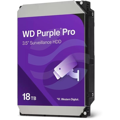 Western Digital WD Purple Pro 18 TB (WD181PURP) Dysk CCTV do monitoringu 24/7 3.5" HDD, SATA III 6 Gb/s, 512 MB, 7200 obr./min 1